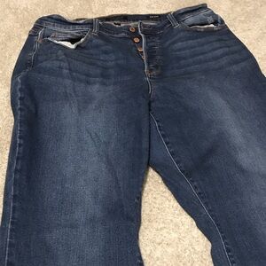 Judy Blue Dark Blue Boyfriend Dad Jeans 18w